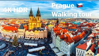 Prague 🇨🇿Walking tour 4K HDR / Прага, Чехия 🇨🇿 Прогулка по городу 4K HDR