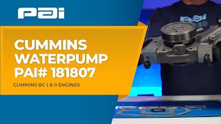 Cummins BC I, II Water Pump (PAI# 181807 | OE# 3801788)