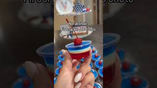 Non alcoholic firecracker Jell-O shots 🍒🇺🇸🧨 #fy #foryoy #howto #dessert #4thofjuly