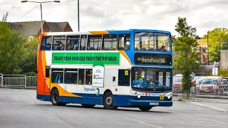 【Old beast】Stagecoach East Midlands Dennis Trident 18164 XIL 1568@14 (Clipstone to Edwinstowe)