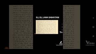 ELI, ELI, LAMA SABAKTANI. Nommensen New Testament. Mateus 27:45-47.