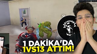 1 DAKİKA'DA 1VS13 ATTIM ! SASUKE İLE DUO SQUAD - PUBG MOBİLE