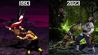 Shang Tsung Throw Move Evolution - Mortal Kombat 2-12 (1993-2023) 4K