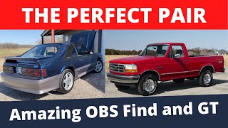 TWO AMAZING FORDS THAT MAKE THE PERFECT PAIR - FOXBODY AND OBS TRUCK!