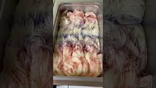 Pure magic!  Dyeing yarn is the best job I’ve ever had!