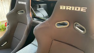 Installing bucket seats on stock 300Zx seat rails