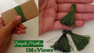 How to make tassels ||Tassel Earrings Silk Thread Tassels ||Tassels for saree ||baby kuchu design