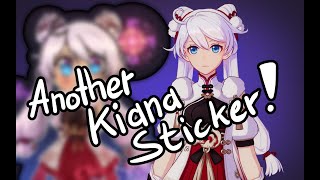 Making a Kiana "Frostmoon Bunny" sticker ! #speedpaint #sticker #honkaiimpact #mihoyo #kianakaslana