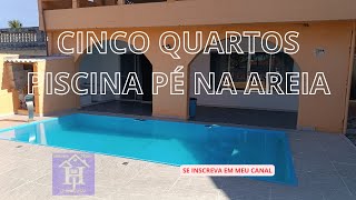 CASA CINCO QUARTOS PISCINA PÉ NA AREIA