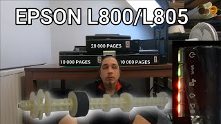 Epson L805/800 after 10 000 and 20 000 prints or how to fix all blinking lights.