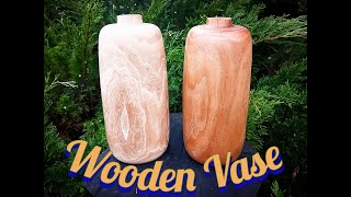 wooden vase / ваза с дерева токарный станок