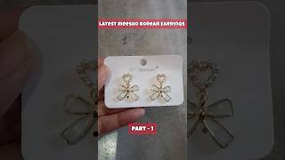 Meesho korean earrings ❤️ under ₹120 😍 Latest meesho haul | meesho sale live| sale live #meesho