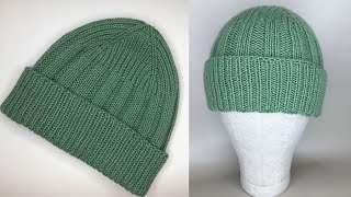 МУЖ НОСИТ ,  НЕ НАРАДУЕТСЯ! СВЯЗАЛА  ШАПКУ В ПОДАРОК НА 23 ФЕВРАЛЯ! KNITTED HAT