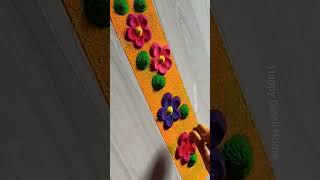 border rangoli designs | Ganesh Chaturthi rangoli | Ganapati bappa morya | door side border designs