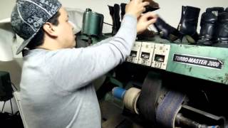 Take a look at the inside of a shoe repair shop