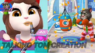 Tom and Angela2 game play video #youtubevideo #mytalkingtom2 #angela2 #games #viral