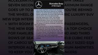 Mercedes-Benz EQB | Mercedes Benz of Shreveport #shorts