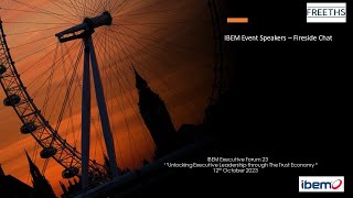 IBEM Event Speakers – Fireside Chat