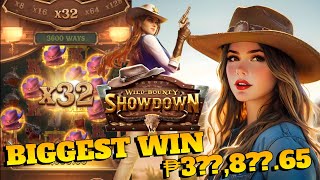 MY BIGGEST WIN IN WILD BOUNTY SHOWDOWN ₱3??,8??.65 😱 PG SOFT GAMES - PH SLOT 🎰