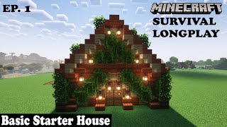 Minecraft Survival Longplay No Commentary 1.19 Basic Starter House  Ep:1