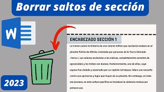 Word: cómo eliminar TODOS los saltos de sección