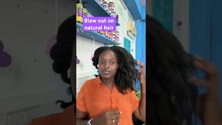 Blow out on natural hair #type4hair #naturalhairtutorial