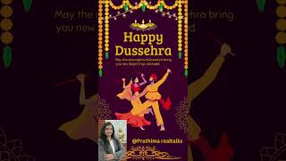 Happy Dussehra 2023 wishes from prathima realtalks channel, Real estate consultant in Tirupati