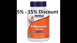 Discount - Now Foods, D-Mannose, 500 mg, 120 Veg Capsules Review