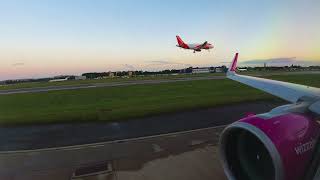 Wizzair Airbus A321neo takeoff London Gatwick