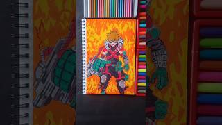 Drawing🔥bakUgOu🔥from my😈hero academia! #shorts #tiktok #art #global