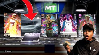 I PULLED A GALAXY OPAL!! MYSTERY PACK OPENING FOR GALAXY OPAL TRAE YOUNG & MORE NBA 2K21 MYTEAM