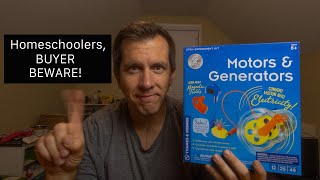 Thames and Kosmos Homeschooler's Review of the Motors & Generators Science Kit: A 3 Minute Thursday!