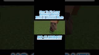 (re-created)how to fix long breaking delay Minecraft bedrock/pocket#minecraft#fix#shorts CTTO