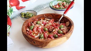 Pipirrana de tomates y pimientos ¡un plato que te enamorará!