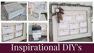 Upcycled DIYs - Thrift Store Finds Turned into INSPIRATIONAL items