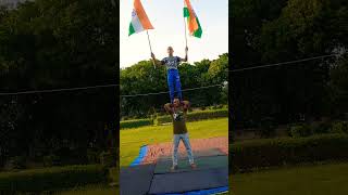 acro Yoga # Flag #15 August #independence day #TYSE