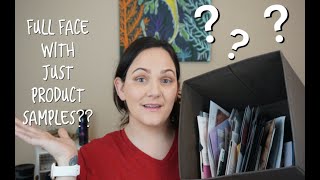 CHALLENGE Accepted | FULL FACE of makeup using JUST product samples!