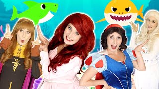 Frozen and Princess Baby Shark | Princess Playhouse Nursery Rhymes and Songs