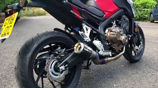 AUSTIN RACING | CB650 CBR 650F DE-CAT EXHAUST START-UP & REV