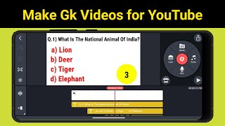 How to Make Gk Video for YouTube || How to Make Educational Videos On Mobile