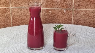 عصير الشمندر او الباربا و الجزر منعش و صحي و إقتصادي بنكهة البرتقال Jus de betteraves et carottes