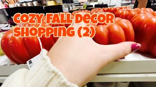 Cozy FALL DECOR SHOPPING and HAUL | Autum Decoration (Cute) - Part 2 (T.K.Maxx and Primark)