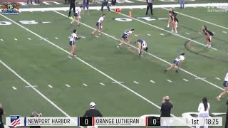 Epic flag football showdown: Orange Lutheran beats Newport Harbor 20-18