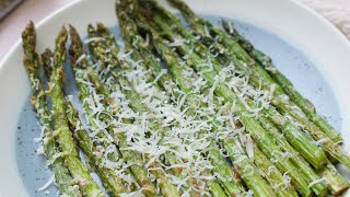 8 Minutes Air Fryer Parmesan Asparagus