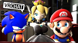 SONIC TAKING CARE OF BOWSETTE FEAT MARIO IN VR CHAT