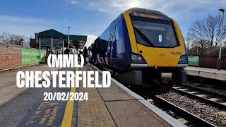 Trains at CHESTERFIELD, (MML) 20/02/2024