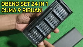 OBENG SET 24 IN 1 PORTABLE TOOL CUMA 9 RIBUAN