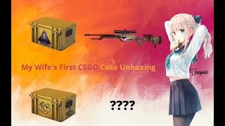 My Wife's First CSGO Case Opening & 2 Trade ups.