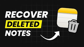 How To Recover Deleted Notes On iPhone - Undo Deleted Note on iOS