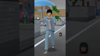 Gadis itu basah kuyup karena hujan 🥺#shorts_ #sakuraschoolsimulator #shorts_ #viralvideo